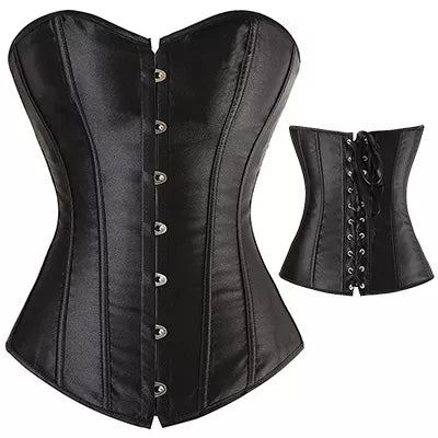 X Sexy Women Steampunk Boned Lace Up Corset