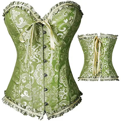 X Sexy Women Steampunk Boned Lace Up Corset