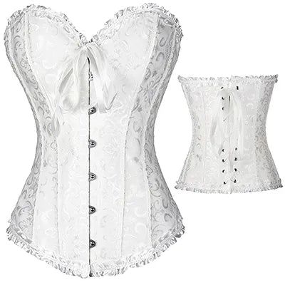 X Sexy Women Steampunk Boned Lace Up Corset