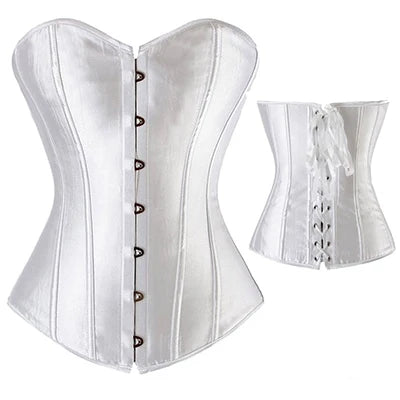 X Sexy Women Steampunk Boned Lace Up Corset
