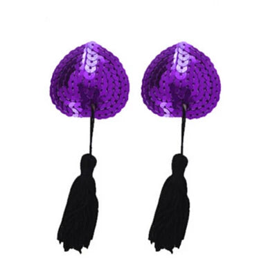 1 Pair Sexy Sequin Tassel Pasties Stickers