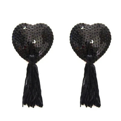 1 Pair Sexy Sequin Tassel Pasties Stickers